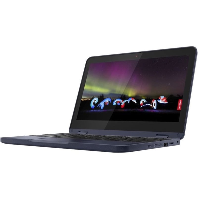 Lenovo 500w Gen 3 82J30019US 11.6" Touchscreen Convertible 2 in 1 Notebook - HD - 1366 x 768 - Intel Pentium Silver N6000 Quad-core (4 Core) 1.10 GHz - 4 GB Total RAM - 4 GB On-board Memory - 128 GB SSD - Abyss Blue - Thumbnail 5