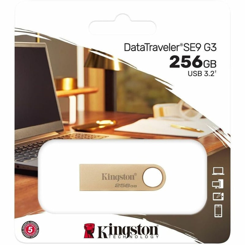 Kingston DataTraveler SE9 G3 256GB USB 3.2 (Gen 1) Type A Flash Drive - Thumbnail 2