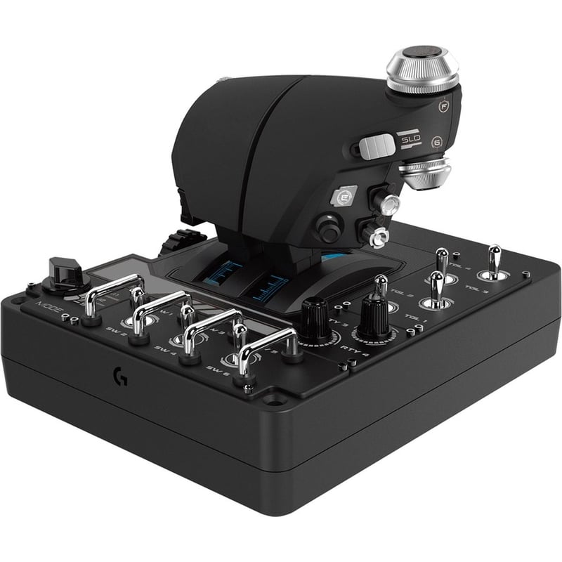 Logitech X56 H.O.T.A.S. RGB Throttle and Stick Simulation Controller - Thumbnail 4