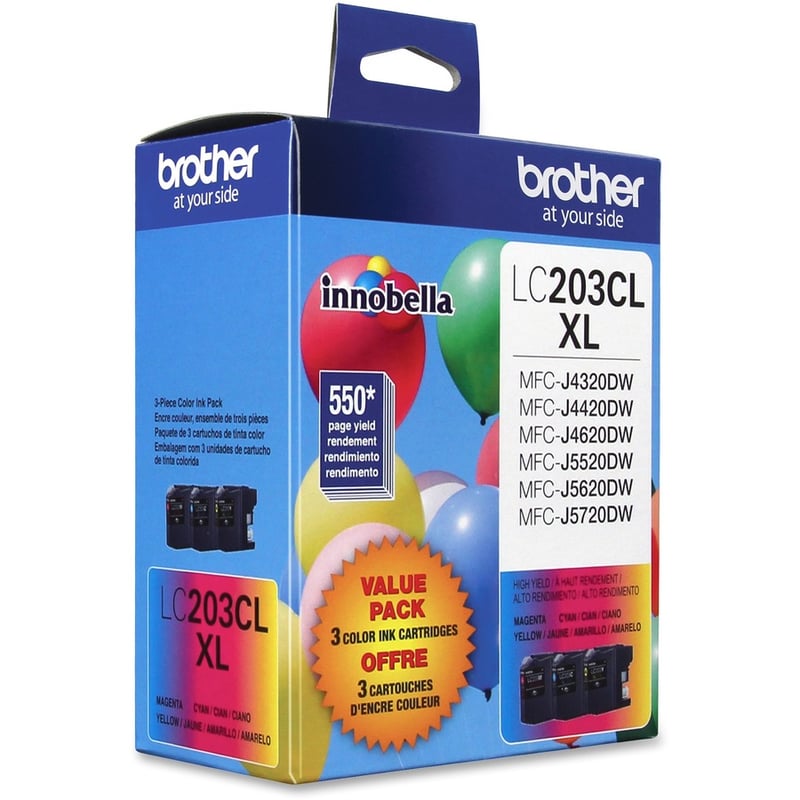 Brother Genuine Innobella LC2033PKS High Yield Ink Cartridges - Thumbnail 3