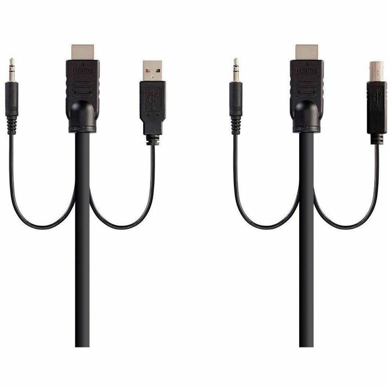 MONOPRICE SWITCH SERIES HDMI USB 3.5MM AUDIO COMBO CABLE FOR KVM SWITCHES 1.5FT - Thumbnail 2
