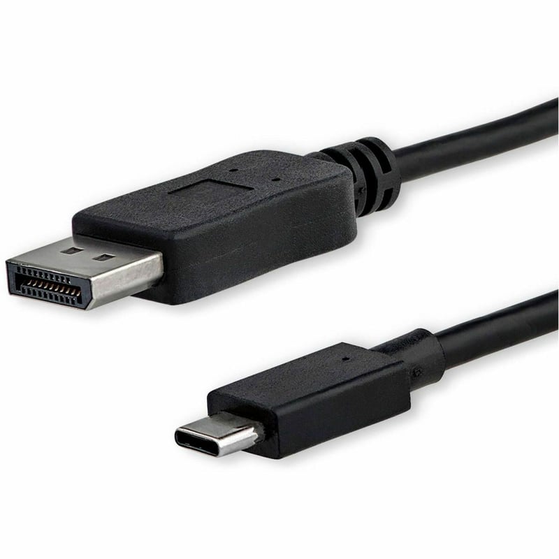 StarTech.com 3ft/1m USB C to DisplayPort 1.2 Cable 4K 60Hz - USB Type-C to DP Video Adapter Monitor Cable HBR2 - TB3 Compatible - Black - Thumbnail 1