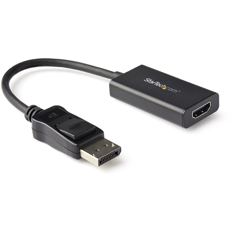 StarTech.com DisplayPort to HDMI Adapter, 4K 60Hz HDR10 Active DisplayPort 1.4 to HDMI 2.0b Converter, Latching DP Connector, DP to HDMI - Thumbnail 1
