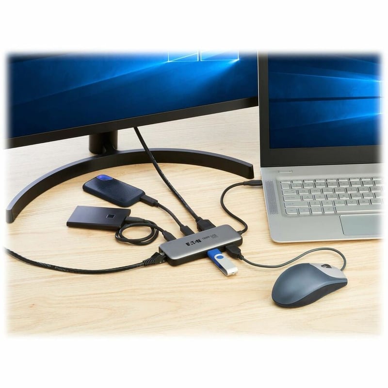 USB-C MULTIPORT ADAPTER 4K60HZ HDMI USB 3.2 GBE 100W PD CHARGING - Thumbnail 2