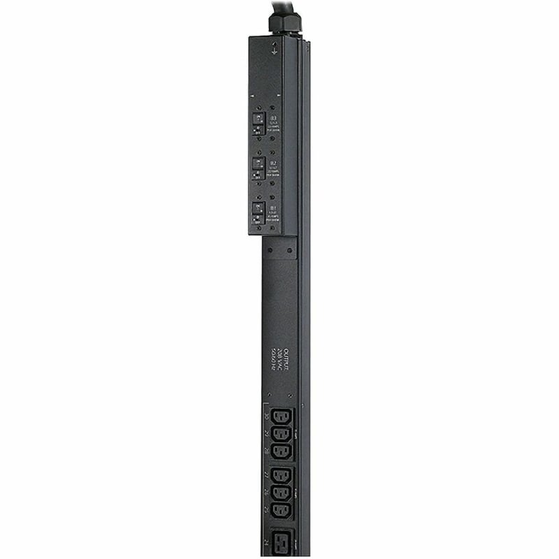 APC NetShelter Metered Rack PDU, Zero U, 14.4kW, 208V, 24 C13, 4 C19, 2 NEMA L6-30R outlet - Thumbnail 5