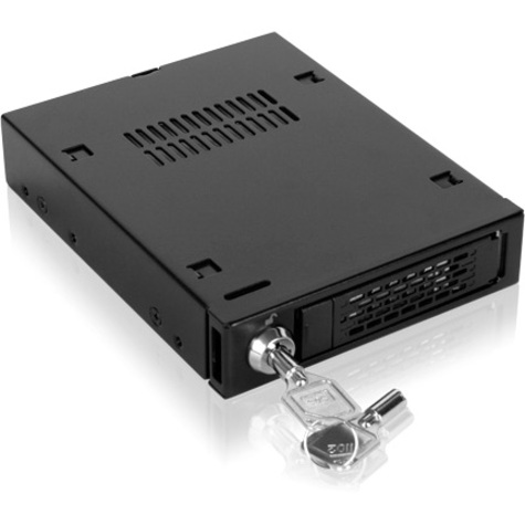 Icy Dock MB601VK-B Drive Bay Adapter for 3.5" - U.2 (SFF-8639) Host Interface Internal - Matte Black - Thumbnail 4