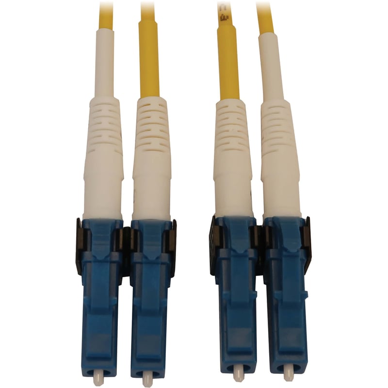 Eaton Tripp Lite Series 400G Duplex Singlemode 9/125 OS2 Switchable Fiber Optic Cable (LC/UPC M/M), LSZH, Yellow, 7 m (23 ft.) - Thumbnail 1