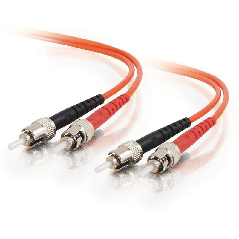 C2G-1m ST-ST 62.5/125 OM1 Duplex Multimode Fiber Optic Cable (TAA Compliant) - Orange - Thumbnail 4
