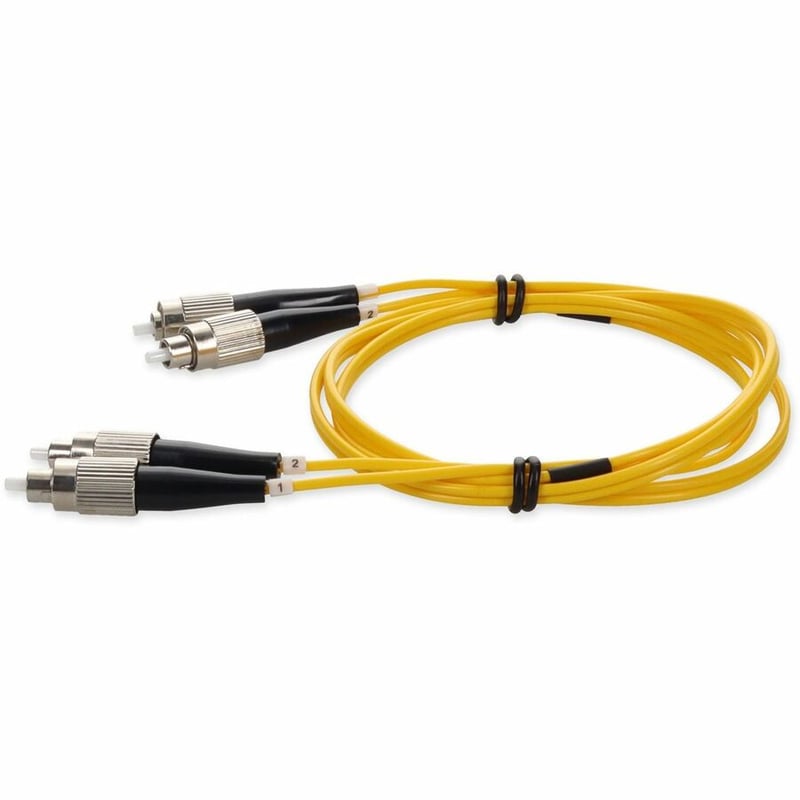 AddOn 5m FC to FC Yellow OS2 Duplex OFNR (Riser-Rated) SMF Fiber Patch Cable - Thumbnail 2