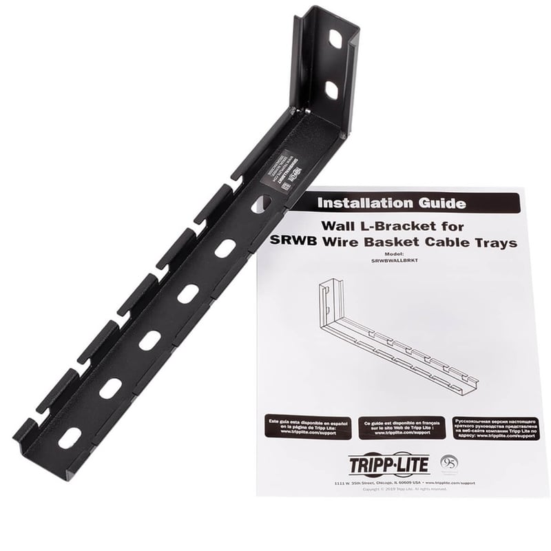Tripp Lite by Eaton Wall L Bracket for 150 mm and 300 mm Wire Mesh Cable Trays - Thumbnail 5