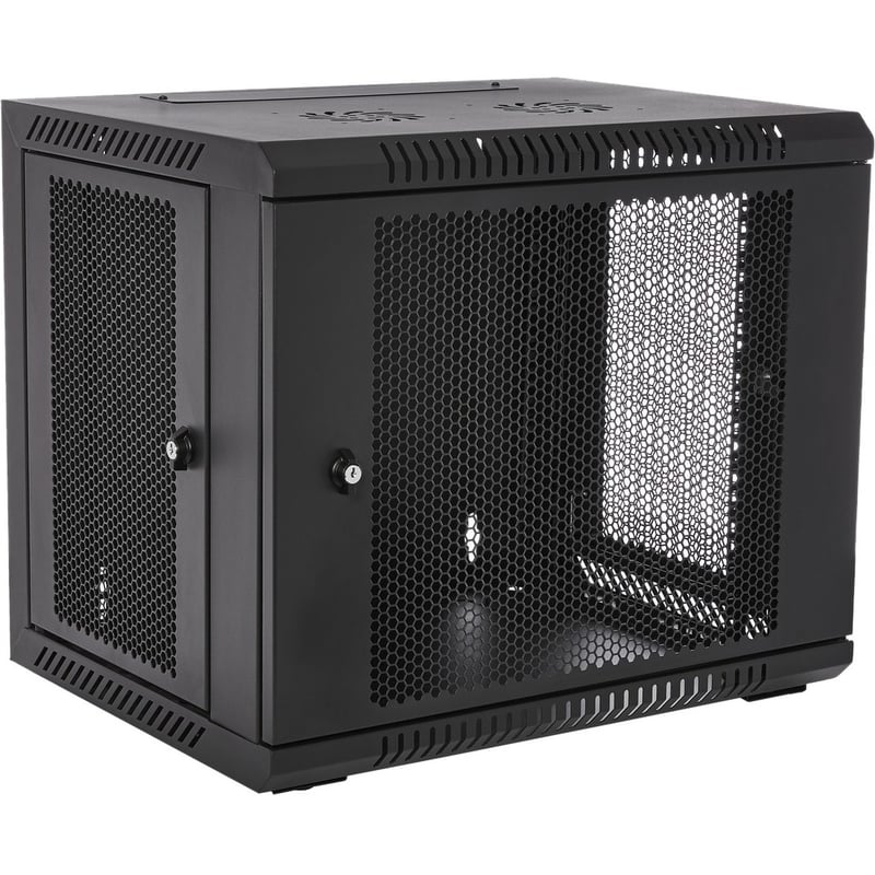 V7 9U Rack Wall Mount Vented Enclosure - Thumbnail 1