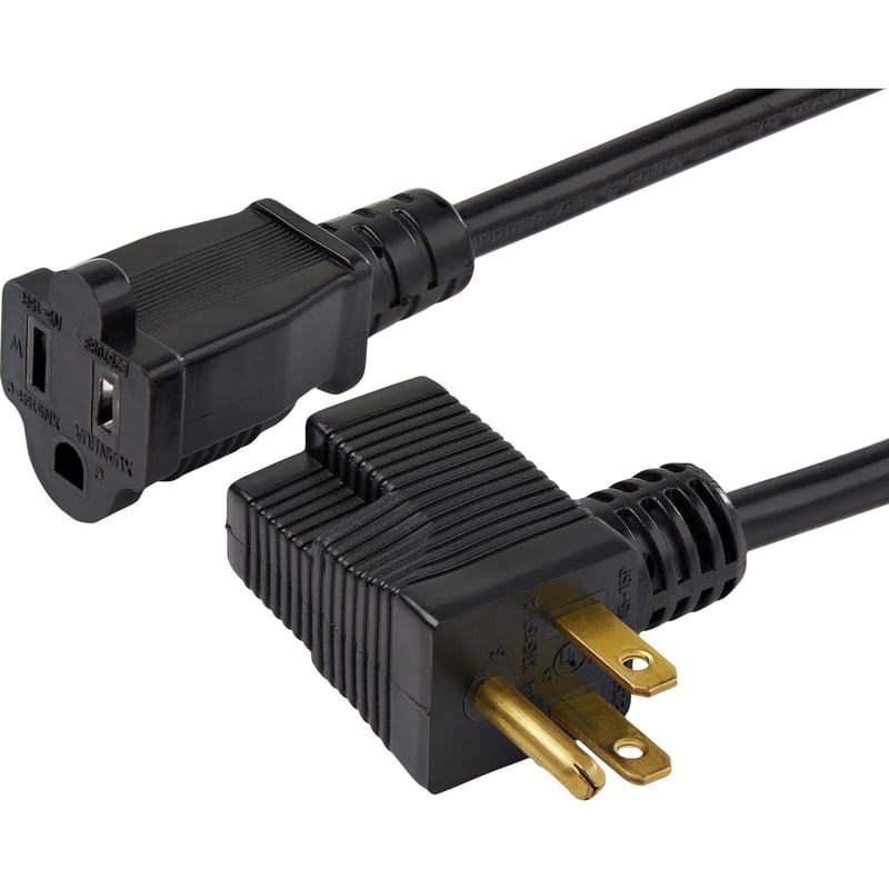 StarTech.com 3ft (1m) Piggyback Power Extension Cord, NEMA 5-15P to 2x NEMA 5-15R Cable, 16 AWG, 125V/15A, Outlet Saver Cord, UL Certified - Thumbnail 1