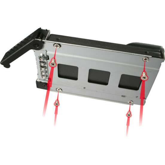 Icy Dock ToughArmor MB607SP-B Drive Enclosure for 5.25" - Serial ATA/600 Host Interface Internal - Black - Thumbnail 4