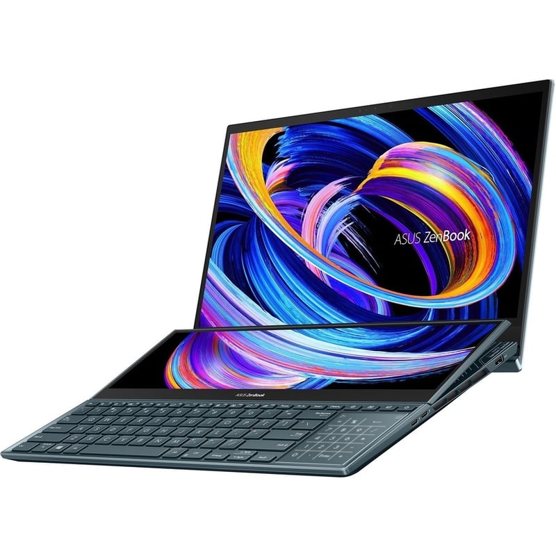 Asus ZenBook Pro Duo 15 OLED UX582 UX582ZM-XS96T 15.6" Touchscreen Notebook - 4K UHD - Intel Core i9 12th Gen i9-12900H - 32 GB - 1 TB SSD - Celestial Blue