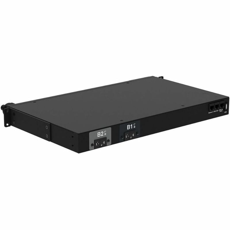 MSPO PDU 32AMP (8)C13 IEC 60 PERFORATED 800MM X 48RU WHITE - Thumbnail 3