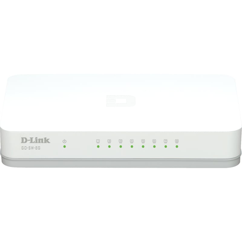 D-Link GO-SW-8G 8-Port Gigabit Unmanaged Desktop Switch - Thumbnail 1