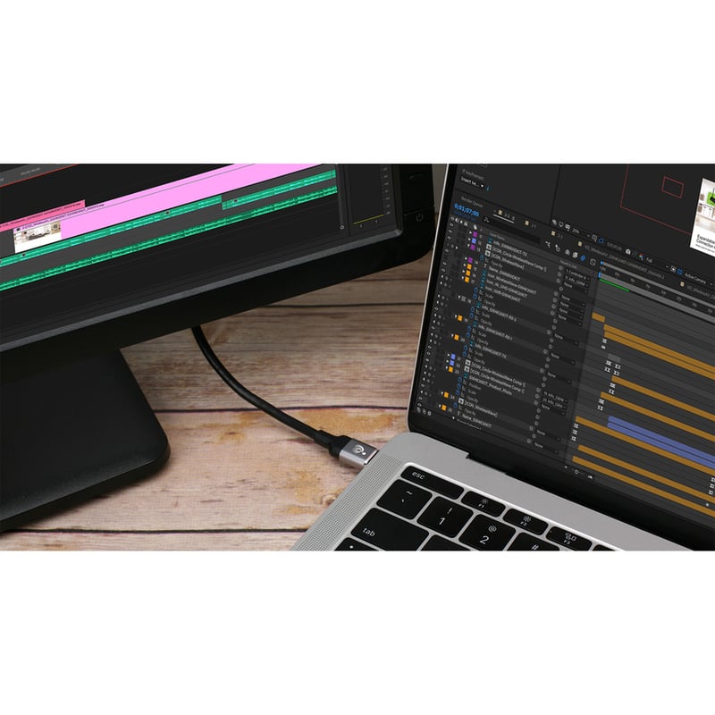 IOGEAR USB-C to DisplayPort 8K Cable, 6.6 ft. (2m) - Thumbnail 3