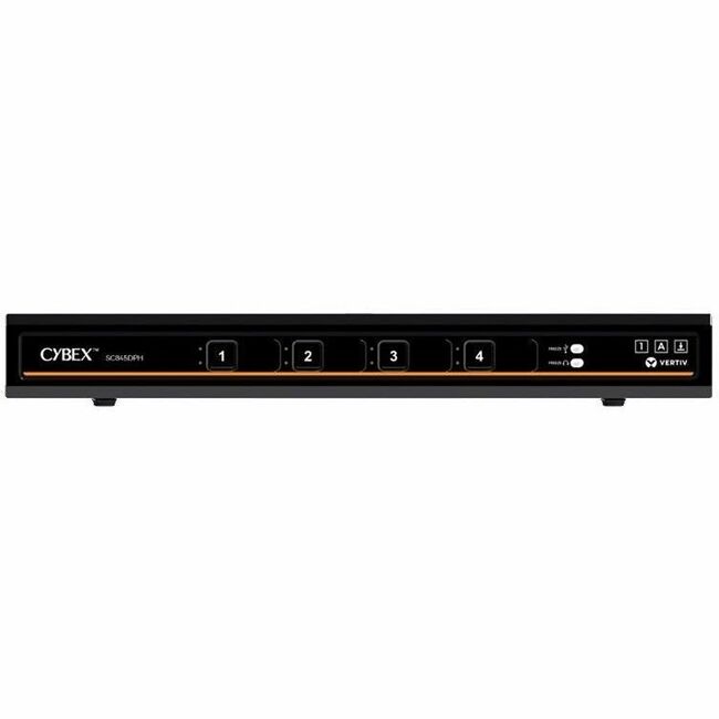 Vertiv Cybex SC800 Secure KVM| 4 Port Universal DP/H Single Display| CAC PP4.0 - Thumbnail 1