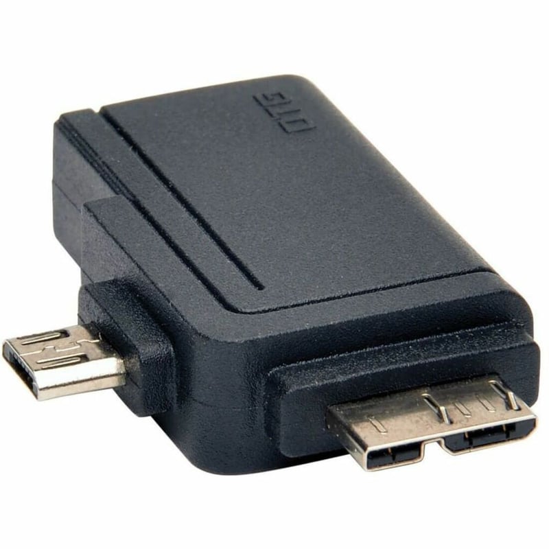 Eaton Tripp Lite Series 2-in-1 OTG Adapter, USB 3.0 Micro B Male and USB 2.0 Micro B Male to USB A Female - Thumbnail 1