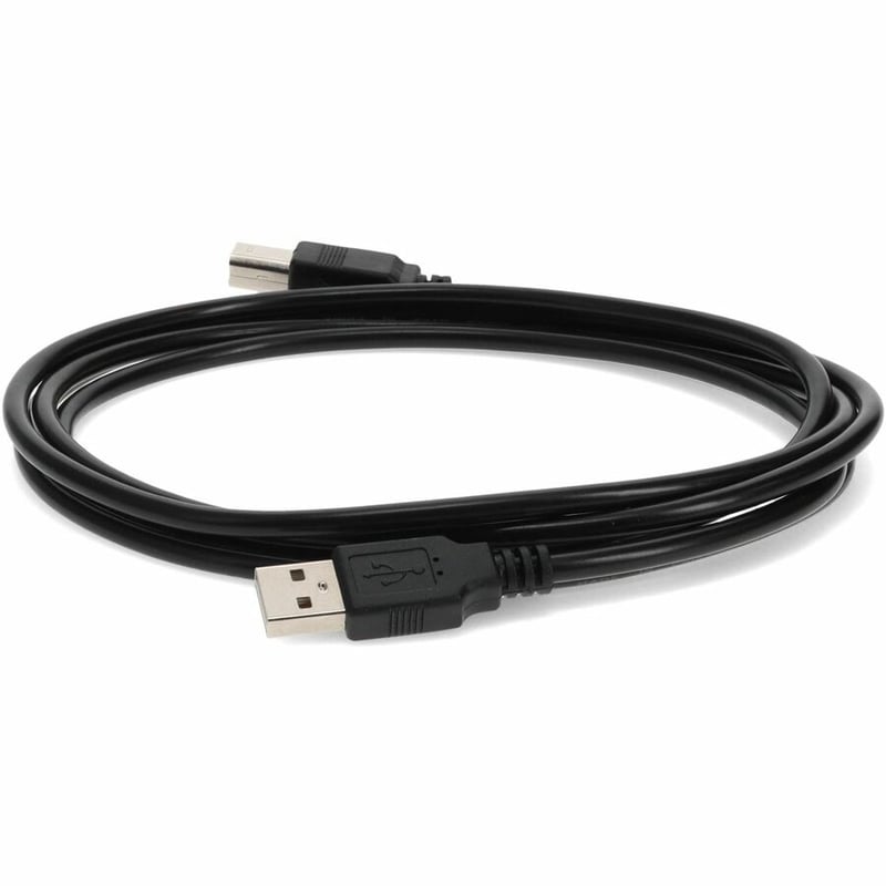 AddOn 5-Pack of 6ft USB 2.0 (A) Male to USB 2.0 (B) Male Black Cables - Thumbnail 2