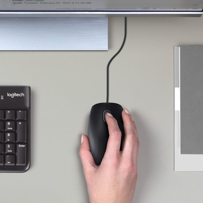 Logitech B100 Optical USB Mouse - Thumbnail 2