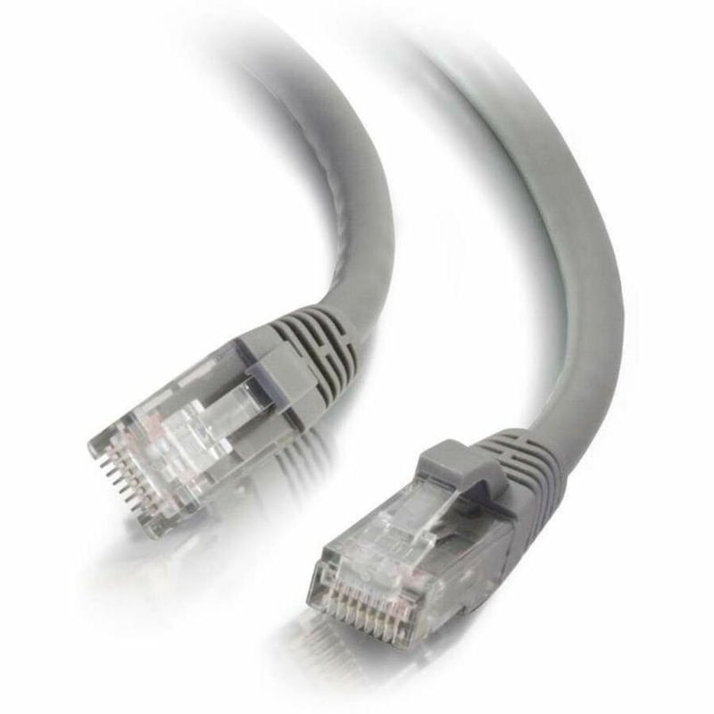 Quiktron 6ft Q-Series Cat6a Snagless (UTP) Ethernet Network Patch Cable, CM Rated - Grey - Thumbnail 1