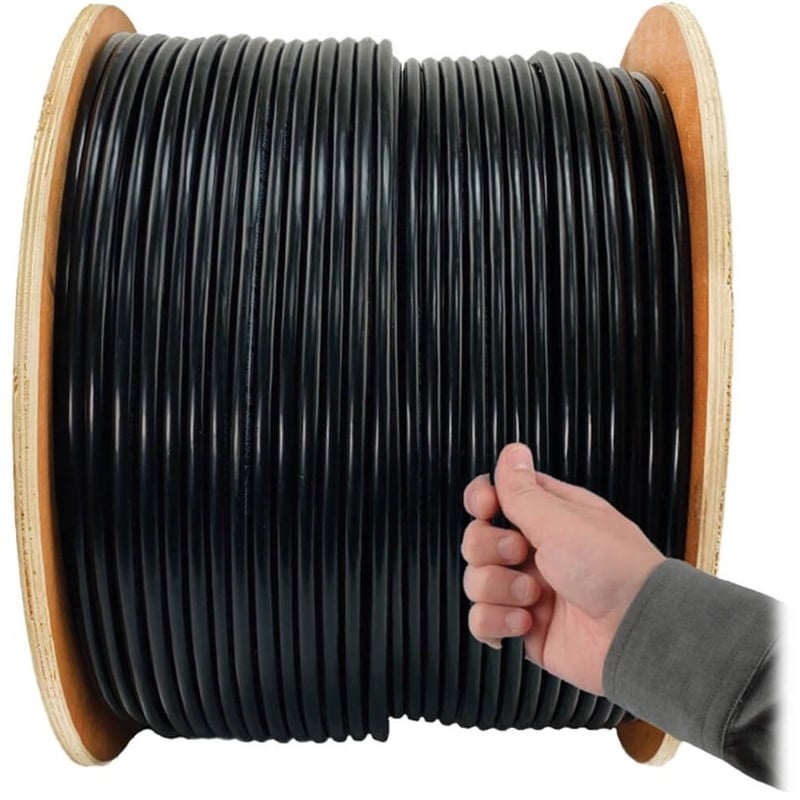 Tripp Lite by Eaton Cat6 Gigabit Solid Core Plenum-Rated UTP CMP PVC Bulk Ethernet Cable Black 1000 ft. (304.8 m) - Thumbnail 5
