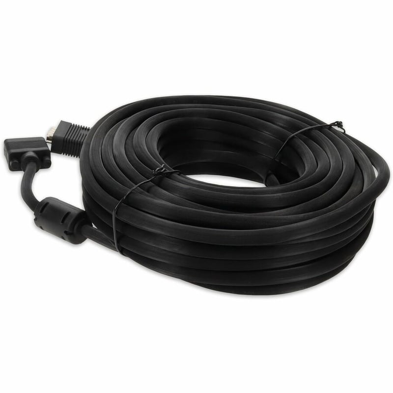 50ft VGA Male to VGA Male Black Cable For Resolution Up to 1920x1200 (WUXGA) - Thumbnail 3