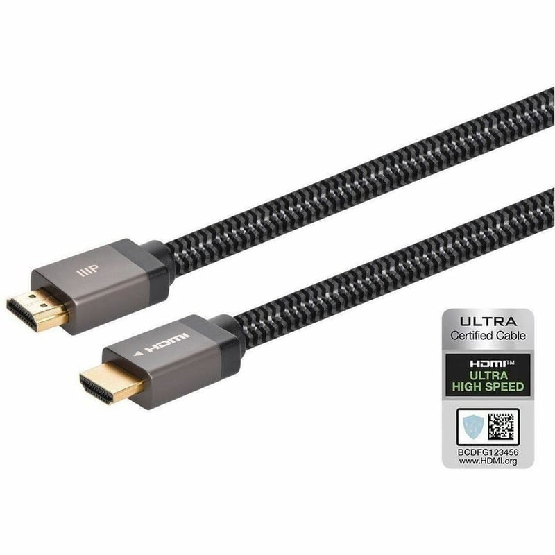 MONOPRICE 8K CERTIFIED BRAIDED ULTRA HIGH SPEED HDMI CABLE - HDMI 2.1_ 8K@60HZ_ - Thumbnail 3