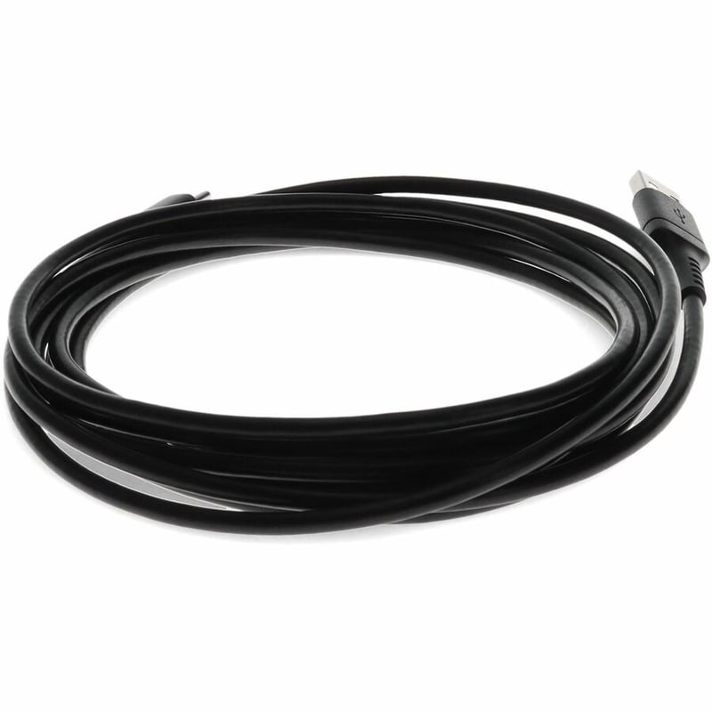 AddOn 1.0m (3.3ft) USB-C Male to USB 2.0 (A) Male Sync and Charge Black Cable - Thumbnail 4