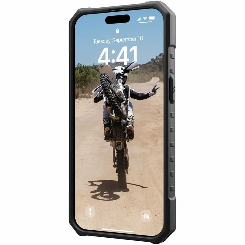 Urban Armor Gear Pathfinder Clear iPhone 15 Pro Max Case - Ice - Thumbnail 3