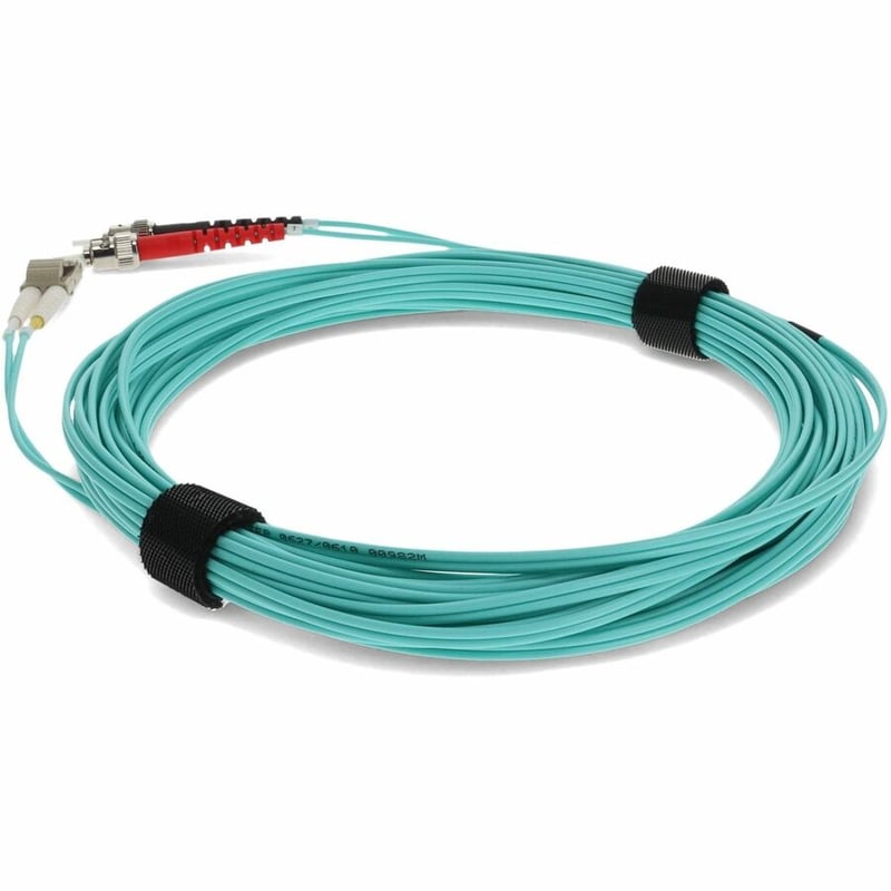 AddOn 1m LC (Male) to ST (Male) Aqua OM3 Duplex Fiber OFNR (Riser-Rated) Patch Cable - Thumbnail 3