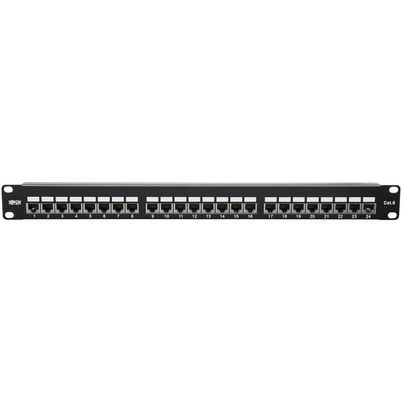 Tripp Lite by Eaton Cat5e/Cat6 24-Port Patch Panel - Shielded Krone IDC 568B RJ45 Ethernet 1U TAA - Thumbnail 3
