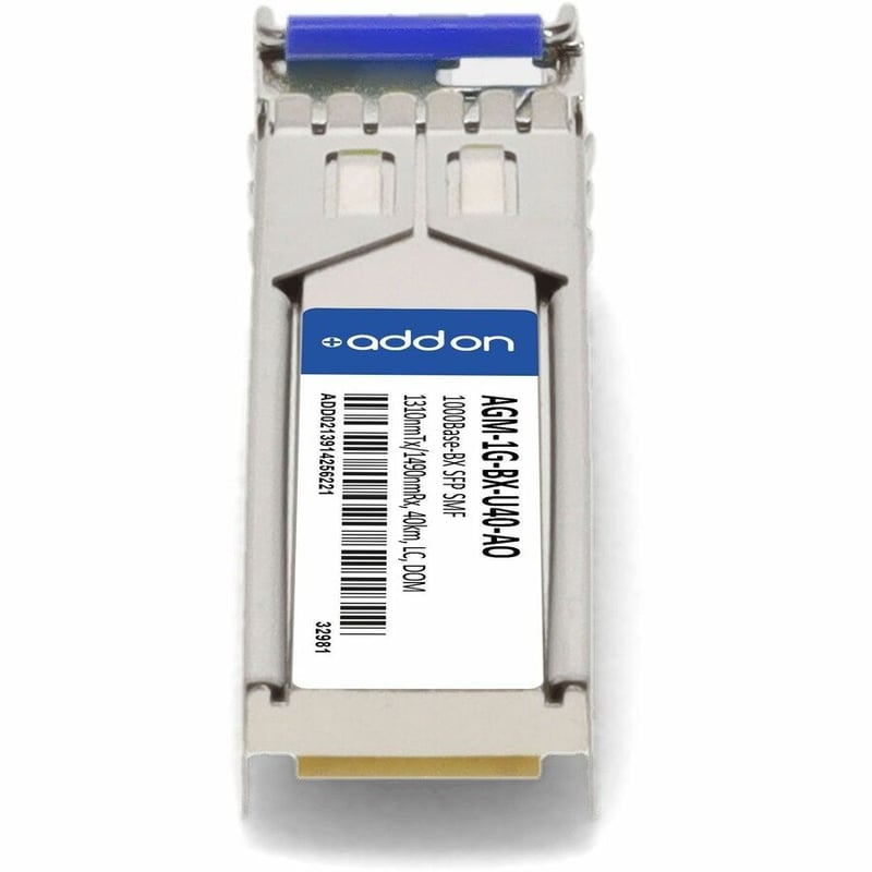 AddOn Netgear® AGM-1G-BX-U40 Compatible TAA 1000Base-BX SFP Transceiver (SMF, 1310nmTx/1490nmRx, 40km, LC, DOM) - Thumbnail 4