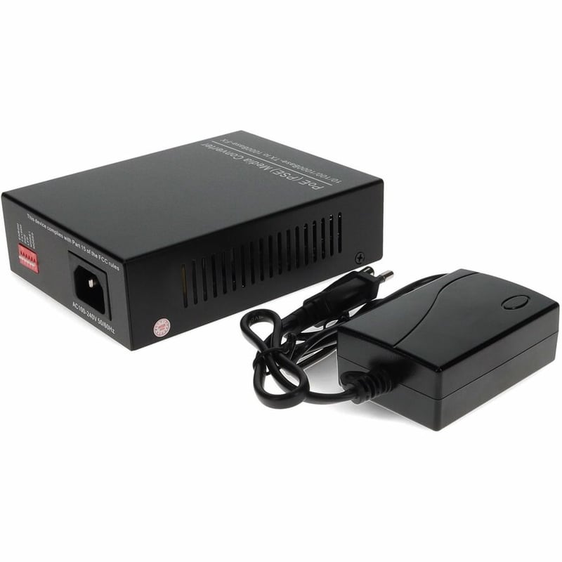 AddOn 10/100/1000Base-TX(RJ-45) to Open SFP Port POE Media Converter - Thumbnail 5