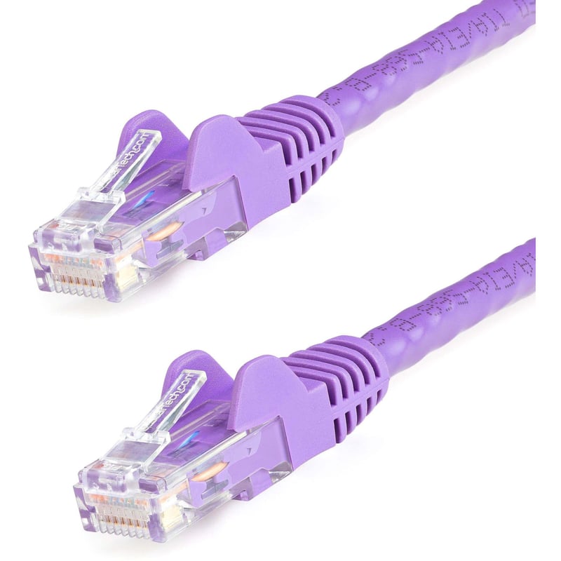StarTech.com 3ft CAT6 Ethernet Cable - Purple Snagless Gigabit - 100W PoE UTP 650MHz Category 6 Patch Cord UL Certified Wiring/TIA - Thumbnail 1