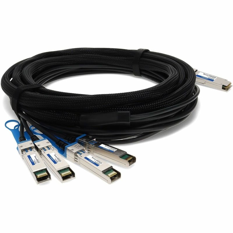 AddOn NetAPP X66120-3 Compatible TAA Compliant 40GBase-CU QSFP+ to 4xSFP+ Direct Attach Cable (Passive Twinax, 3m) - Thumbnail 3