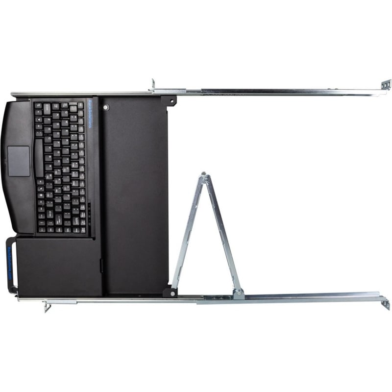 Rack Solutions 1U Sliding Keyboard Shelf with USB Keyboard - Thumbnail 4