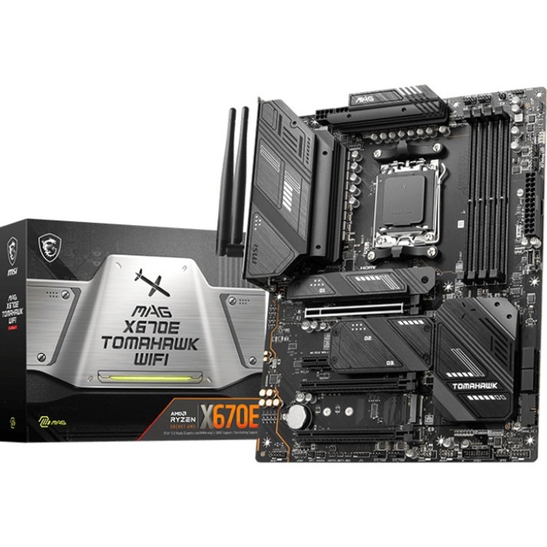 MSI MAG MAG X670E TOMAHAWK WIFI Gaming Desktop Motherboard - AMD X670 Chipset - Socket AM5 - ATX - Thumbnail 5