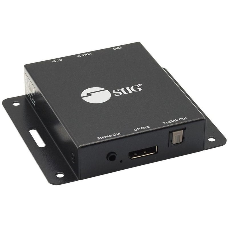 SIIG HDMI 2.0 to DisplayPort 1.2 Converter with Audio Extractor - Thumbnail 1