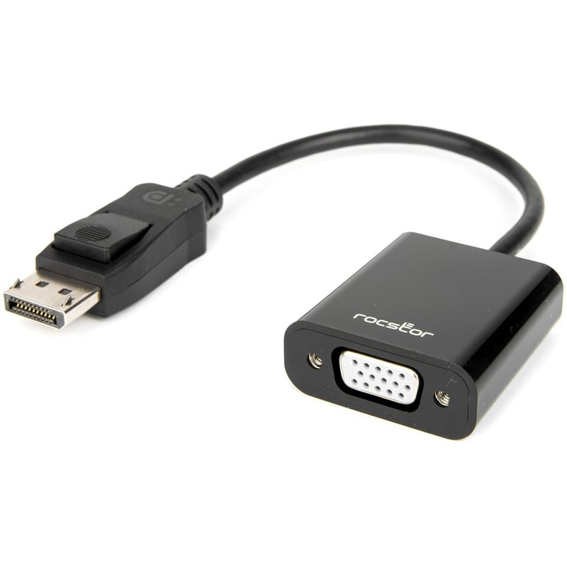 Rocstor DisplayPort to VGA Video Adapter Converter - Cable Length: 5.9" - Thumbnail 2