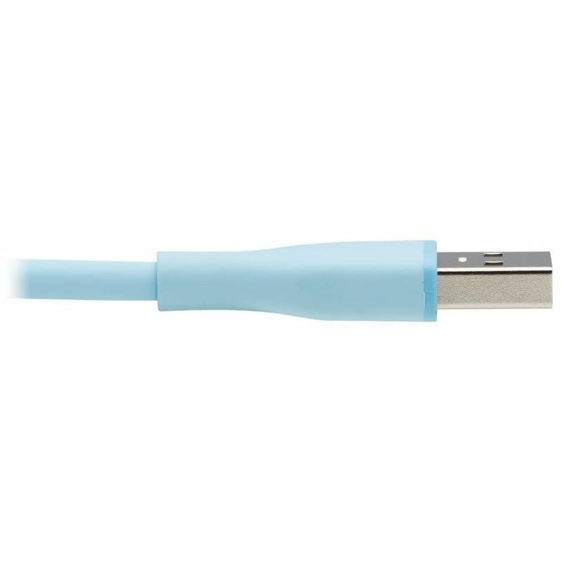 Tripp Lite by Eaton Safe-IT USB-A to USB-C Antibacterial Cable, USB 2.0, Ultra Flexible (M/M), Light Blue, 3 ft. (0.91 m) - Thumbnail 4