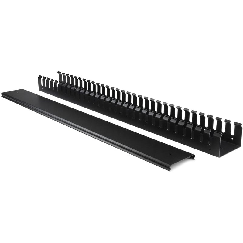 StarTech.com Vertical Cable Organizer with Finger Ducts - Vertical Cable Management Panel - Rack-Mount Cable Raceway - 40U - 6 ft. - Thumbnail 3