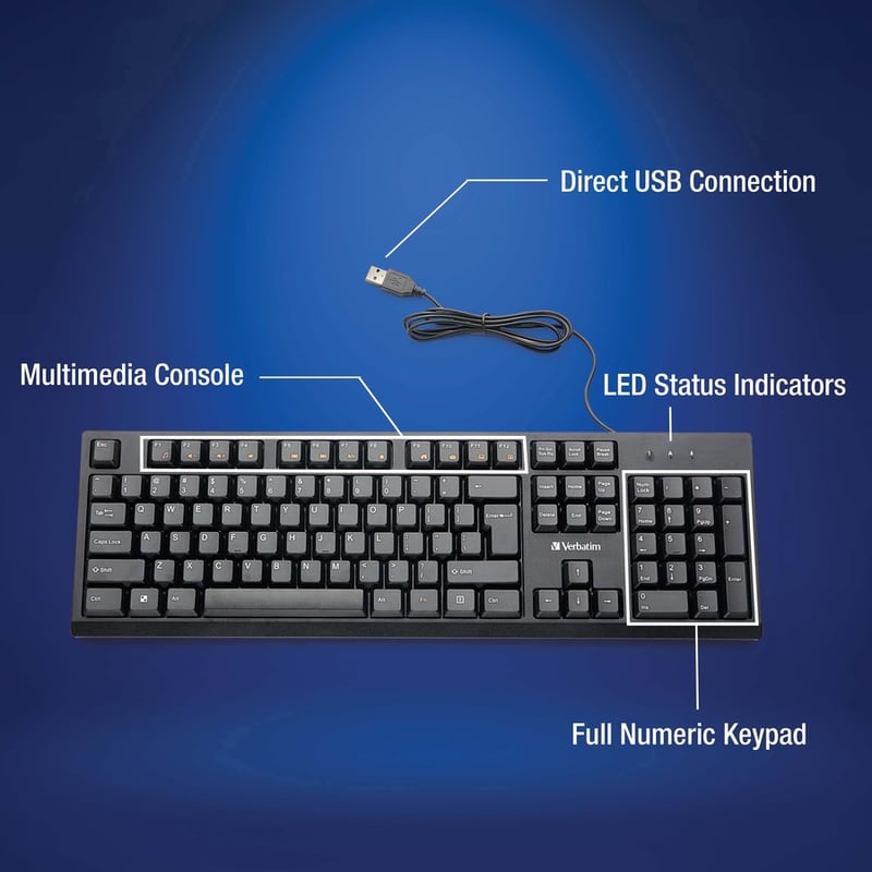 Verbatim Wired Keyboard - Thumbnail 5