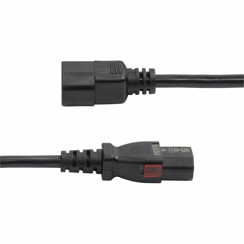 StarTech.com 4ft (1.2m) Power Extension Cord, IEC 60320 C14 to Locking C13, PDU Power Cord, 10A 250V, 18AWG, UL Listed Components - Thumbnail 3