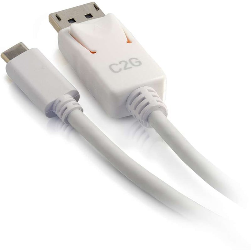 C2G 9ft USB C to DisplayPort 4K Cable White - Thumbnail 5