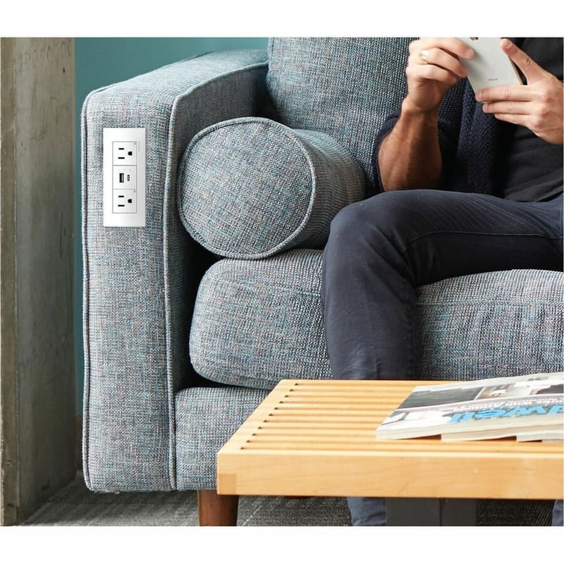 DASH FPC 2OL,1 USB A/C,WHITE