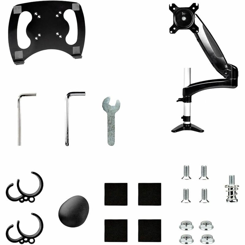 StarTech.com Desk Mount Laptop Arm, Full Motion Articulating Arm/Stand for Laptop or 34" (17.6lb/8kg) Monitor, VESA Mount Laptop Tray - Thumbnail 2