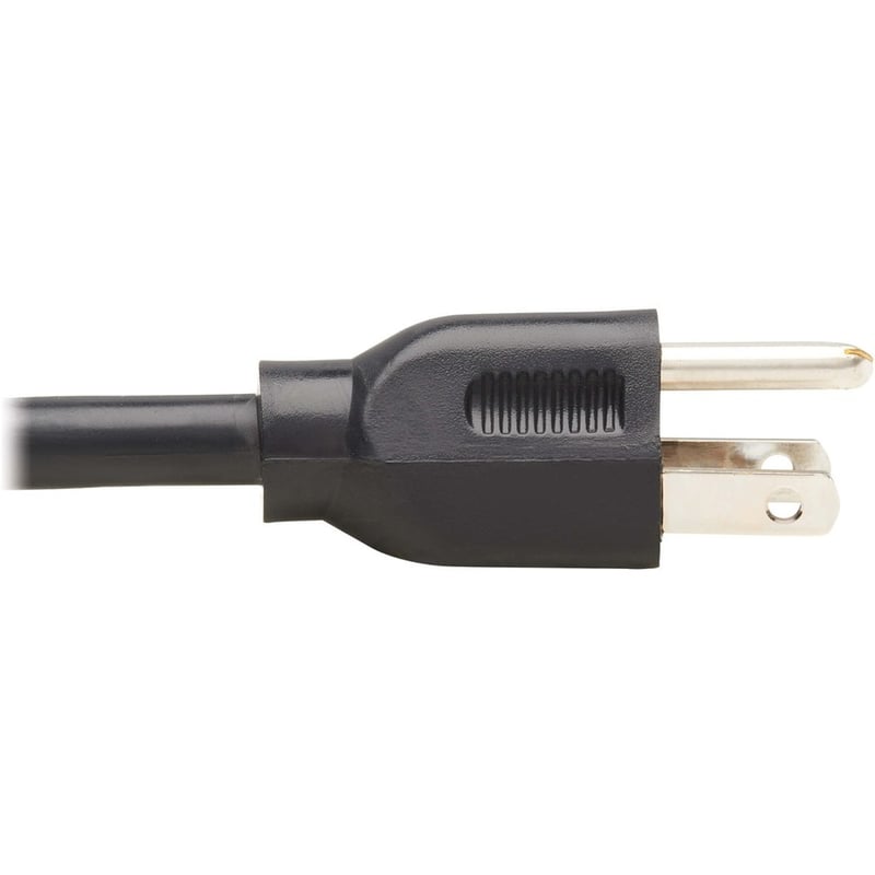 Eaton Tripp Lite Series Extension Cord Y Splitter, NEMA 5-15P to 2x NEMA 5-15R - Heavy Duty, 15A, 120V, 14 AWG, 1 ft. (0.3 m), Black - Thumbnail 5