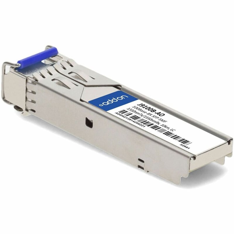 AddOn HP® J9100B Compatible TAA 100Base-BX SFP Transceiver (SMF, 1310nmTx/1550nmRx, 10km, LC, DOM) - Thumbnail 3